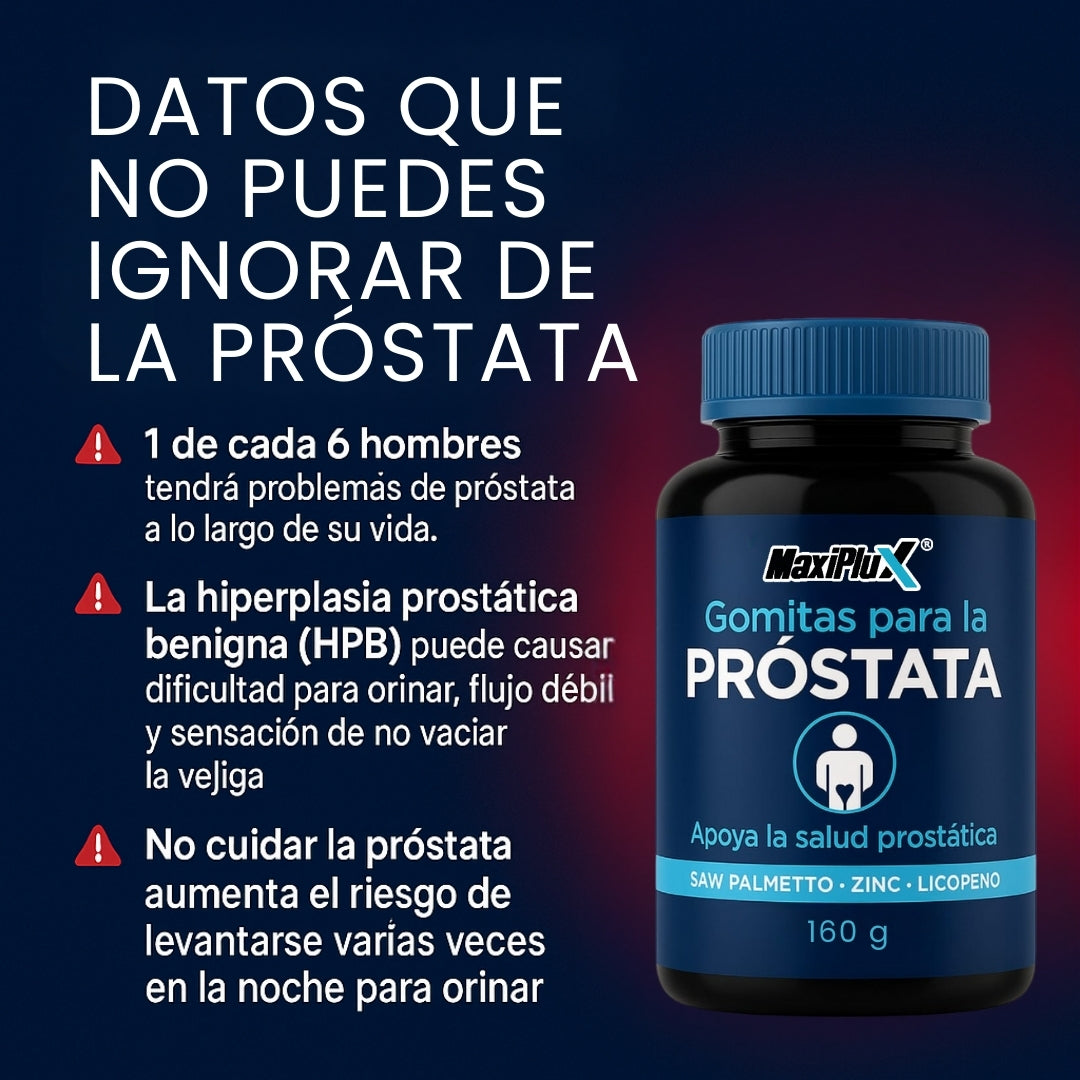 Combo VitalMen: Gomitas para la Próstata + Gel Retardante