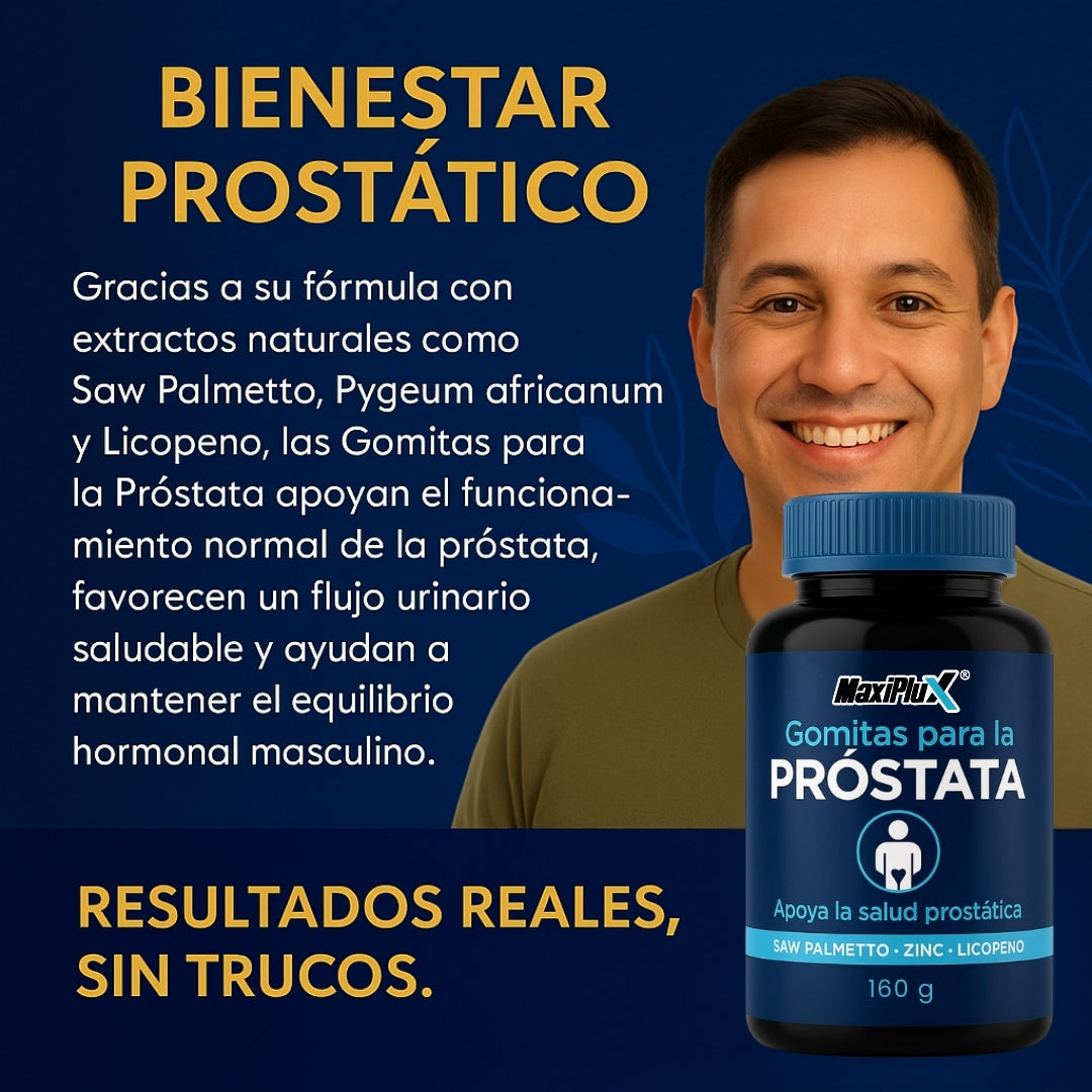 Combo VitalMen: Gomitas para la Próstata + Gel Retardante
